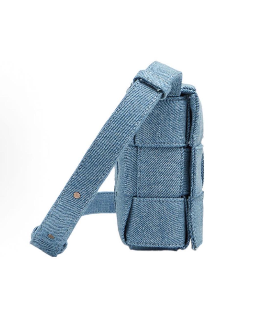 BOTTEGA VENETA Синяя деним сумка через плечо, фото 2