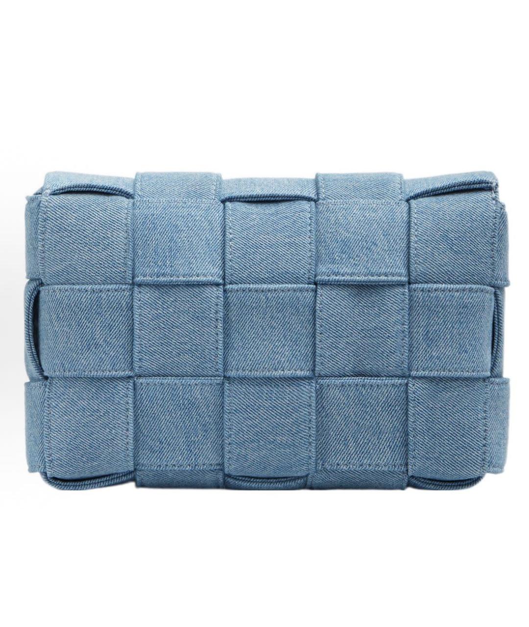 BOTTEGA VENETA Синяя деним сумка через плечо, фото 3