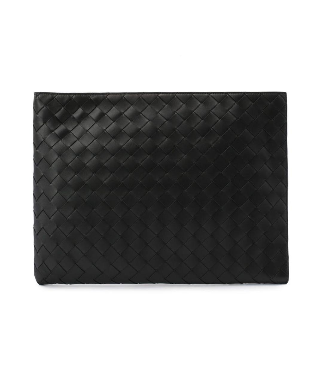 BOTTEGA VENETA Черная кожаная папка для документов, фото 1