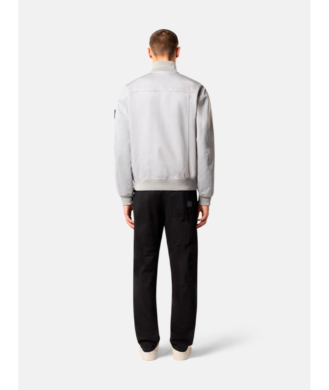 STONE ISLAND Черные хлопковые повседневные брюки, фото 4