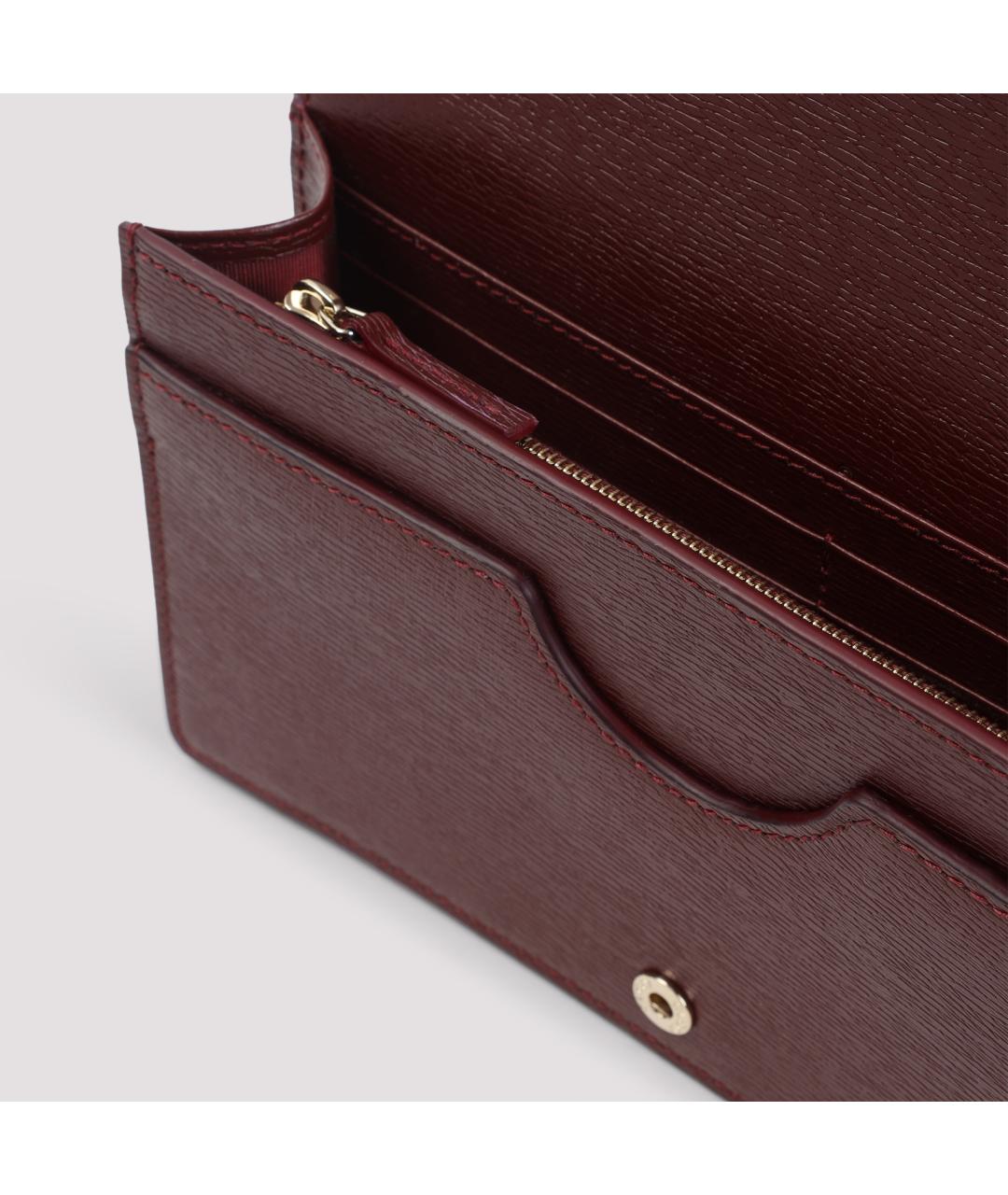 GUCCI Бордовый кожаный кошелек, фото 4