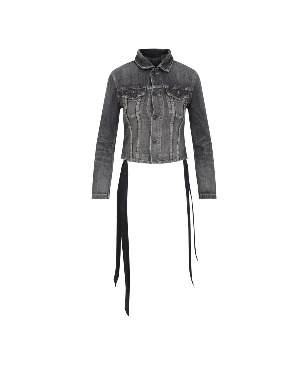BALENCIAGA Серая хлопковая куртка, фото 1