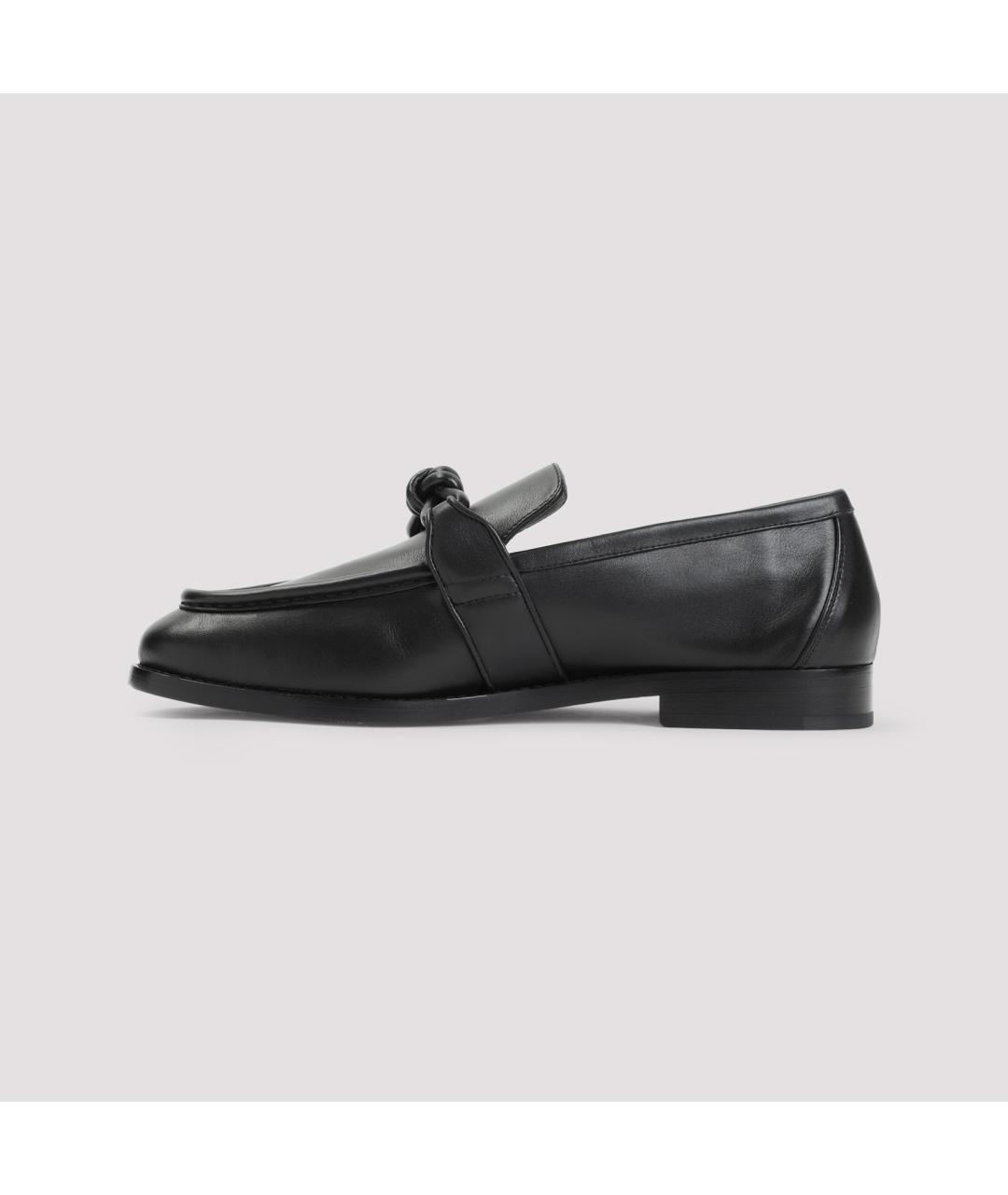 BOTTEGA VENETA Черные кожаные лоферы, фото 3