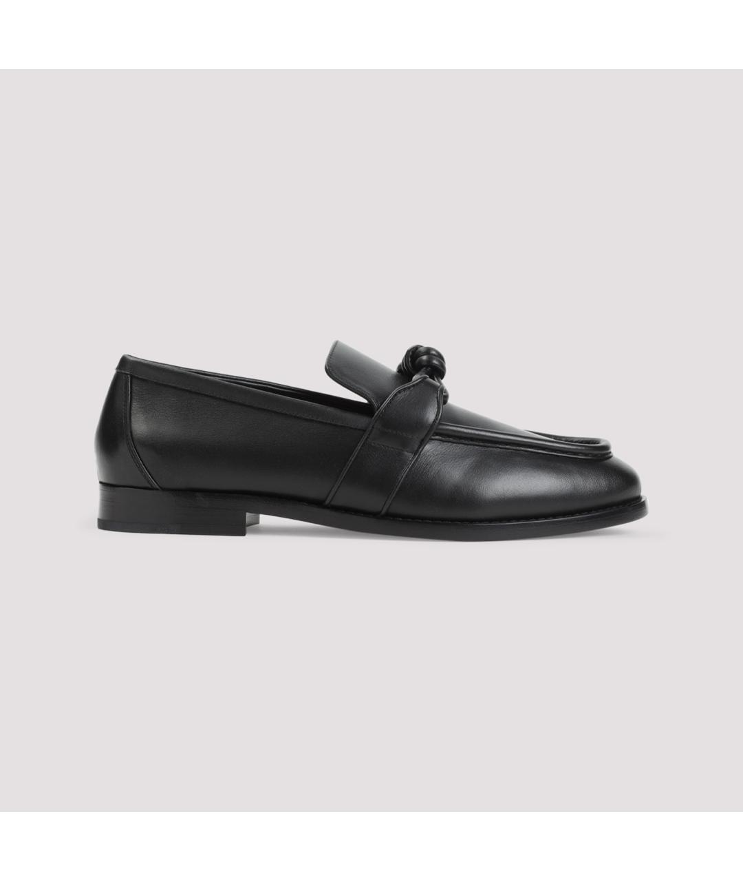 BOTTEGA VENETA Черные кожаные лоферы, фото 2