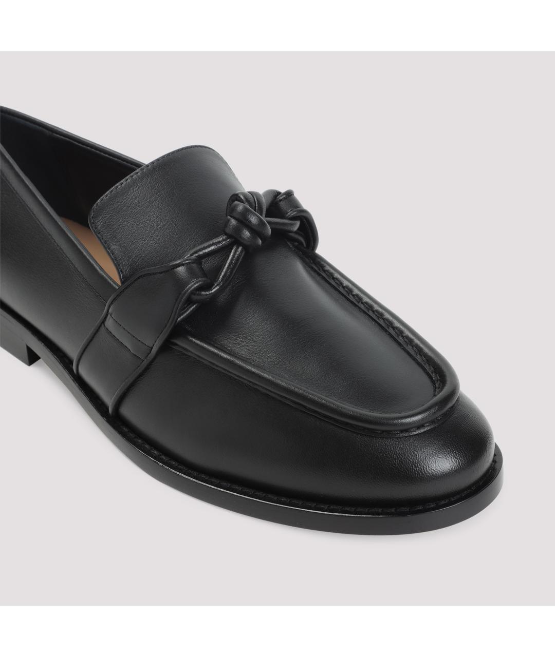 BOTTEGA VENETA Черные кожаные лоферы, фото 5