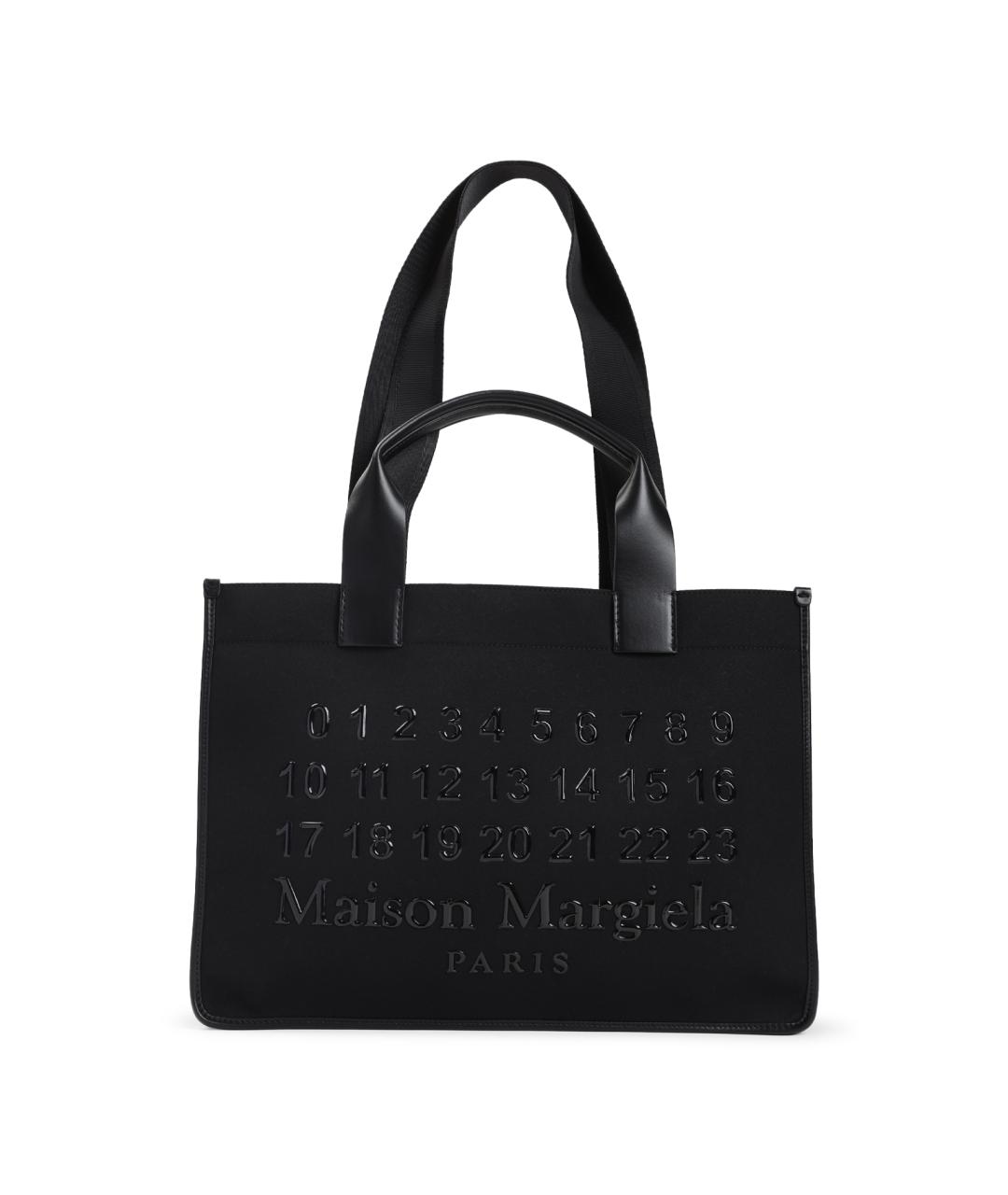 MAISON MARGIELA Черная синтетическая сумка тоут, фото 1