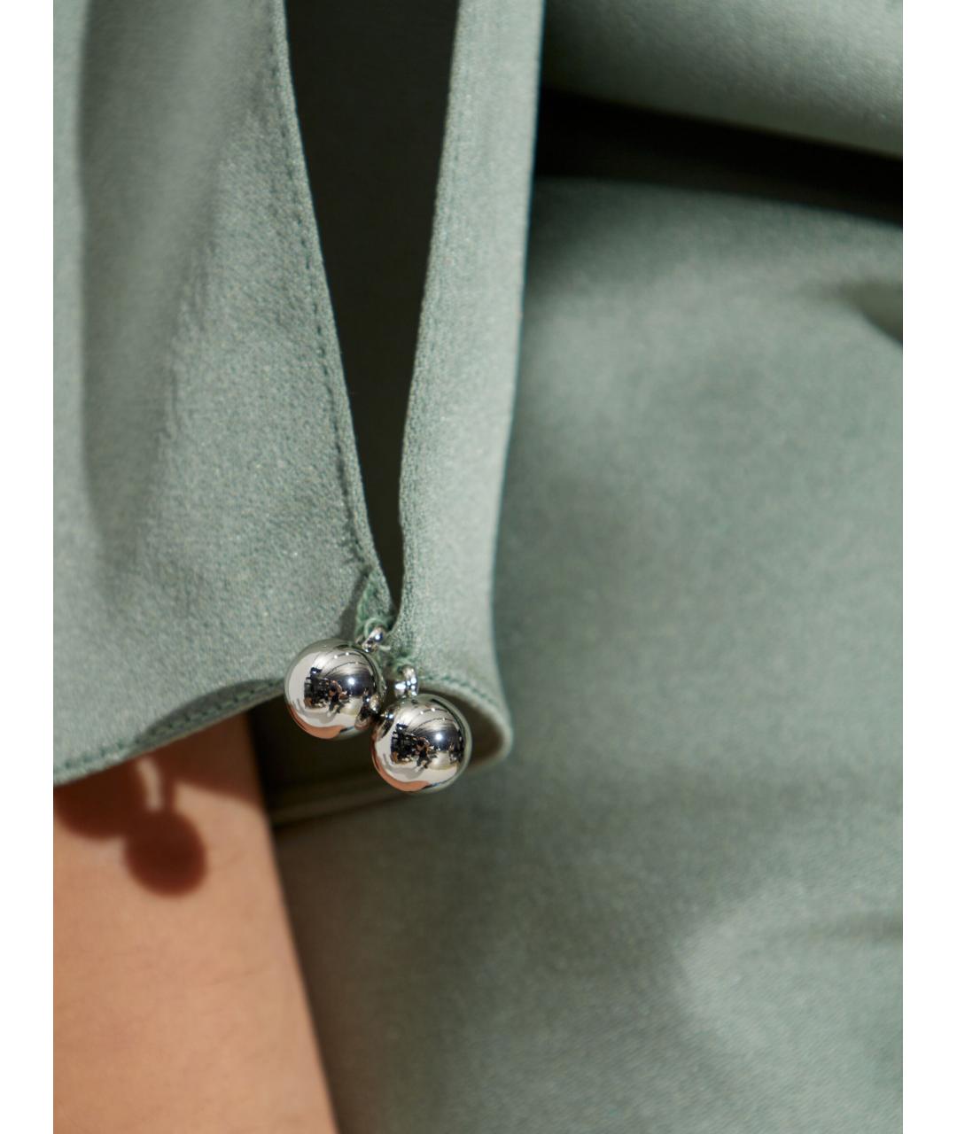 LANVIN Зеленая вискозная футболка, фото 2