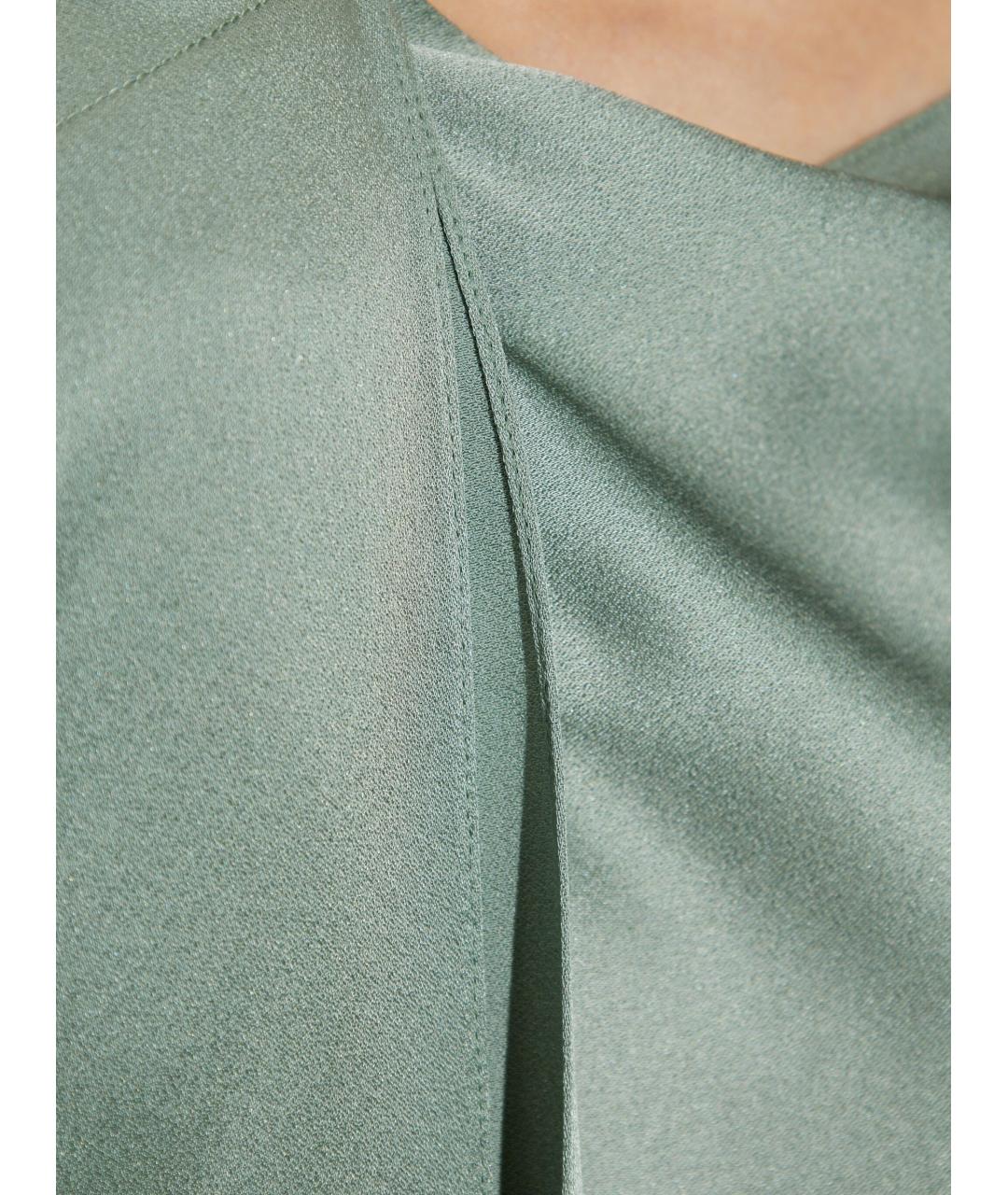 LANVIN Зеленая вискозная футболка, фото 5