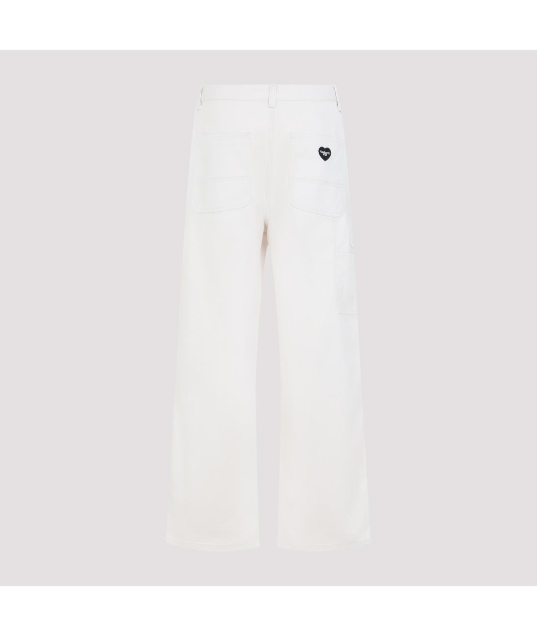 CARHARTT WIP Белые хлопковые повседневные брюки, фото 3