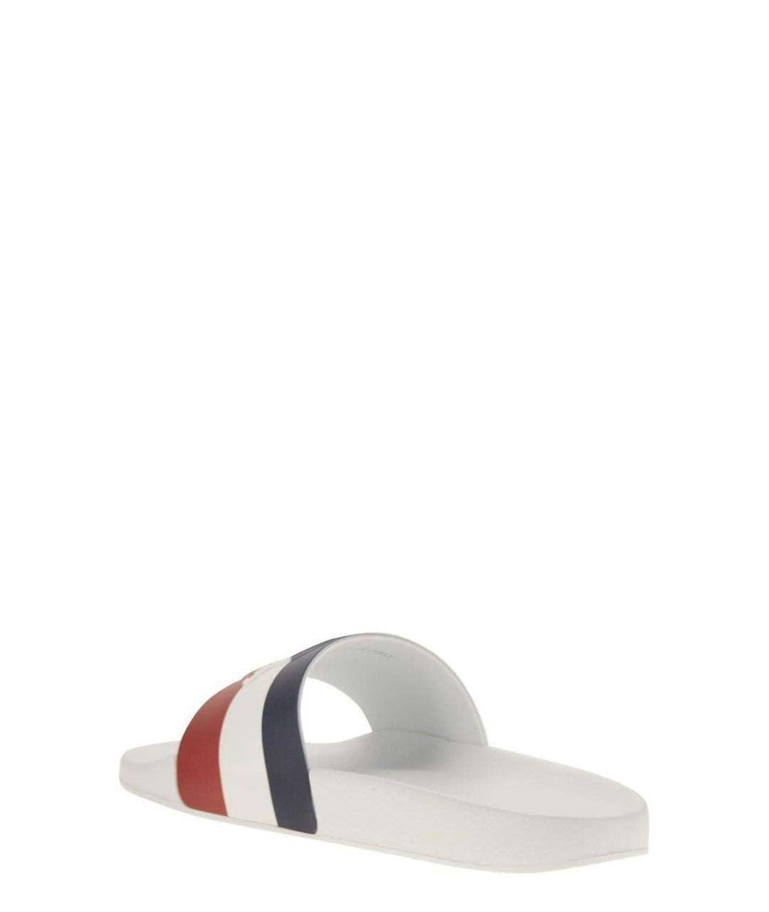 MONCLER Белые шлепанцы, фото 3