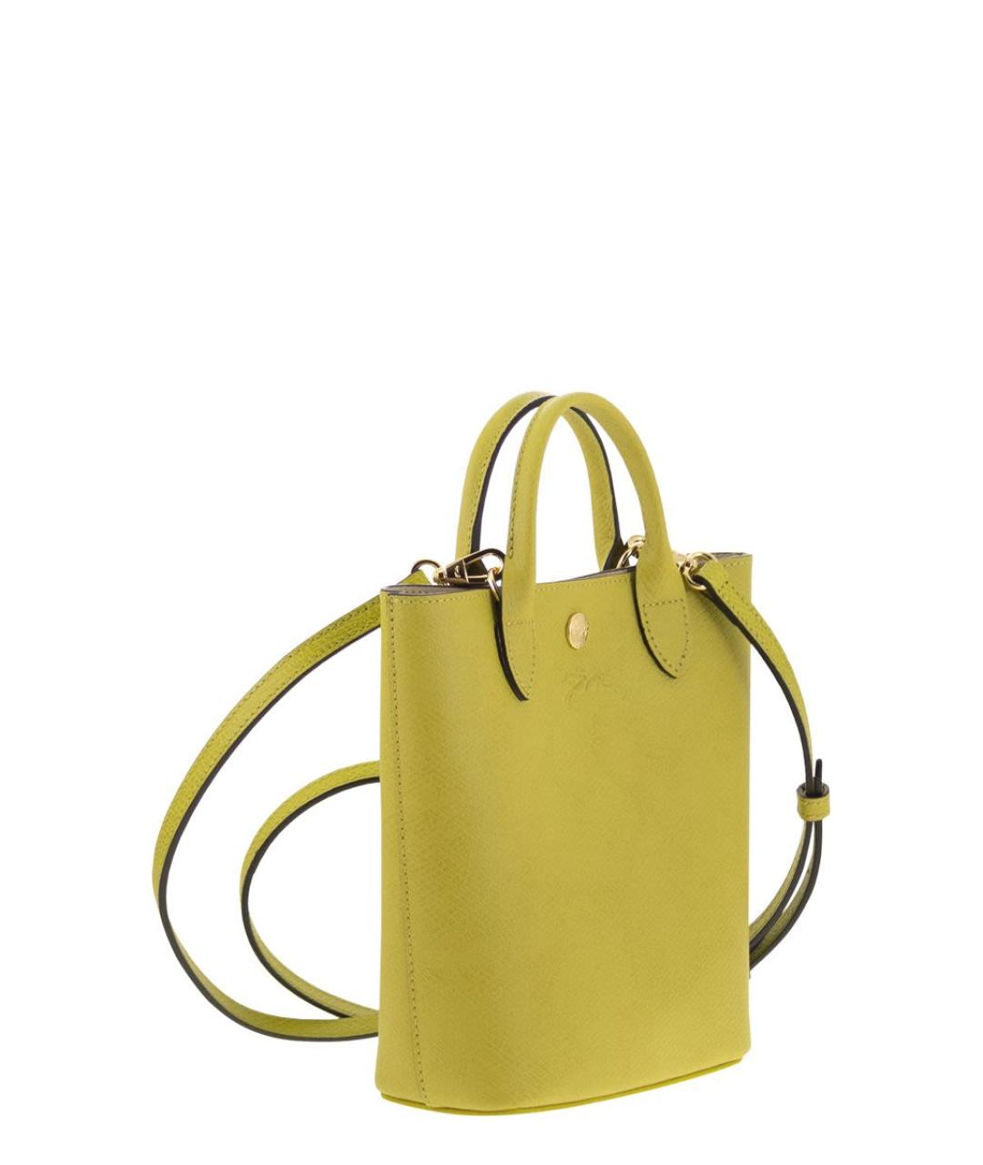 LONGCHAMP Зеленая кожаная сумка тоут, фото 4