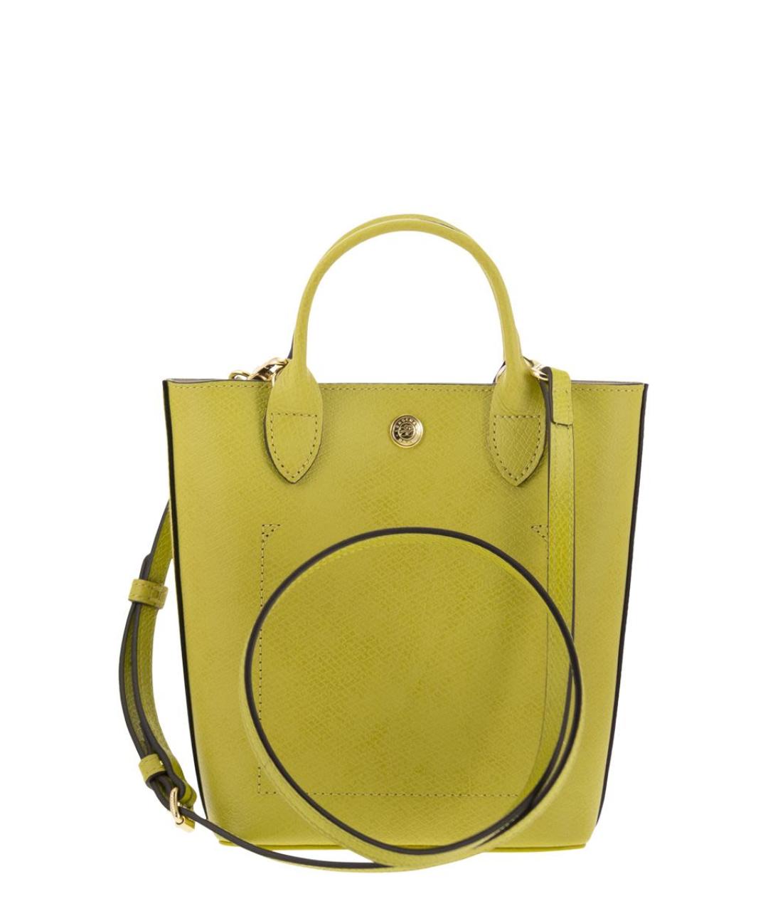 LONGCHAMP Зеленая кожаная сумка тоут, фото 2