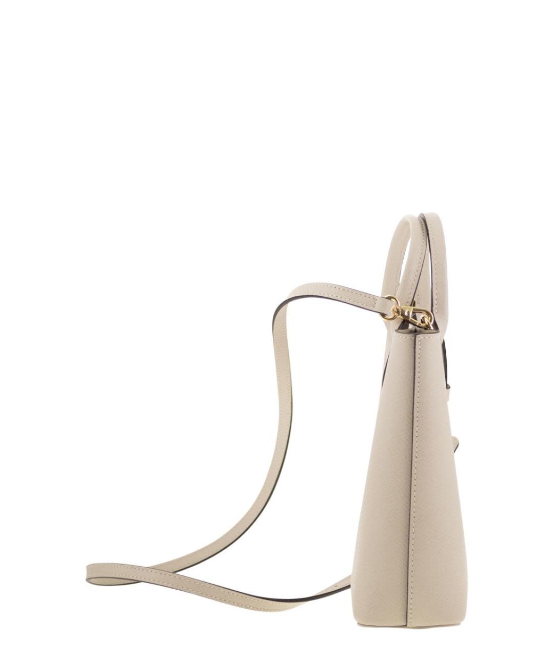 LONGCHAMP Бежевая кожаная сумка тоут, фото 3