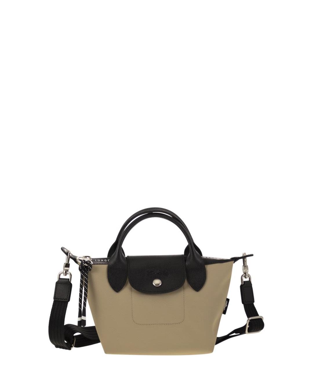 LONGCHAMP Бежевая тканевая сумка тоут, фото 1
