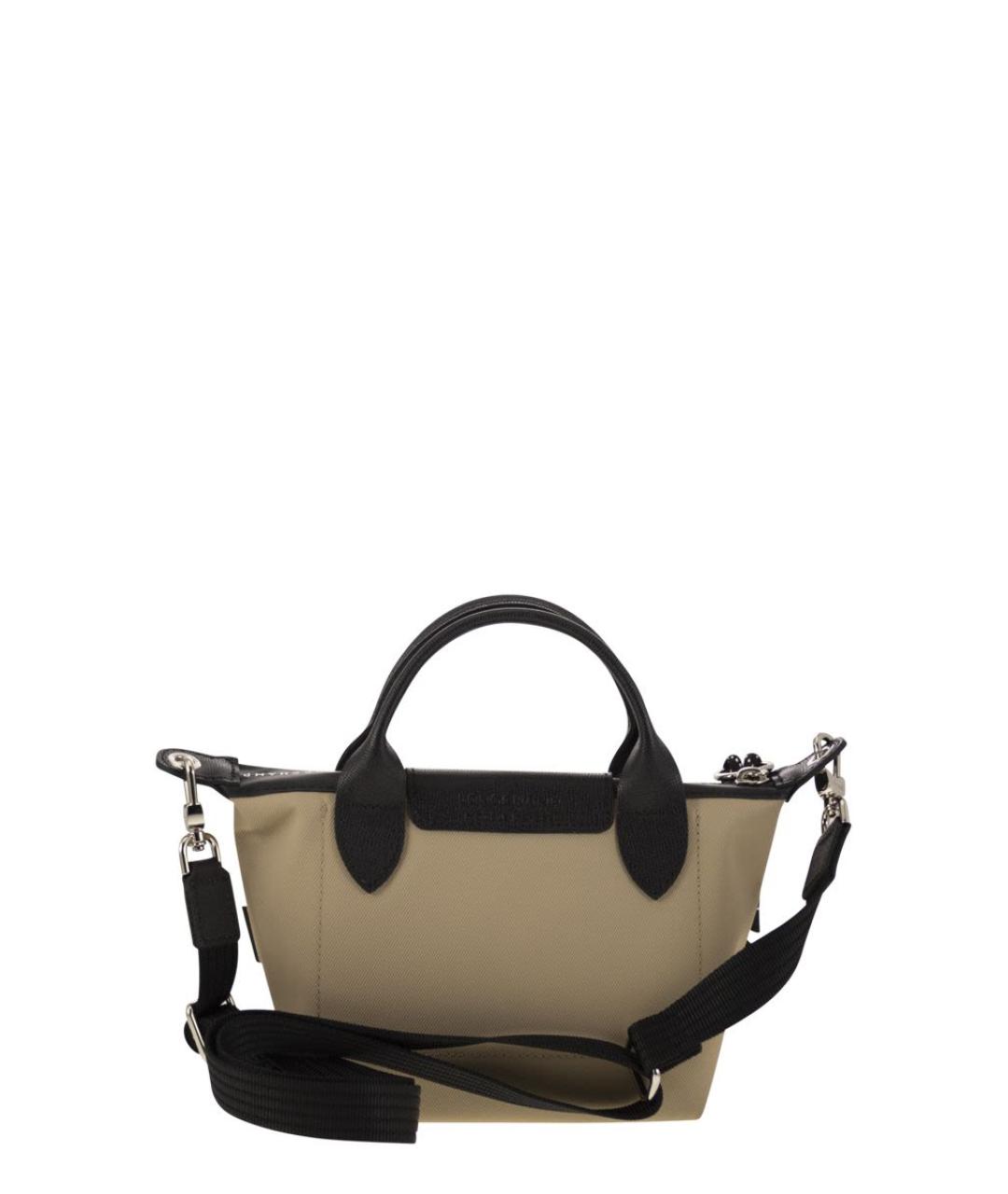 LONGCHAMP Бежевая тканевая сумка тоут, фото 2