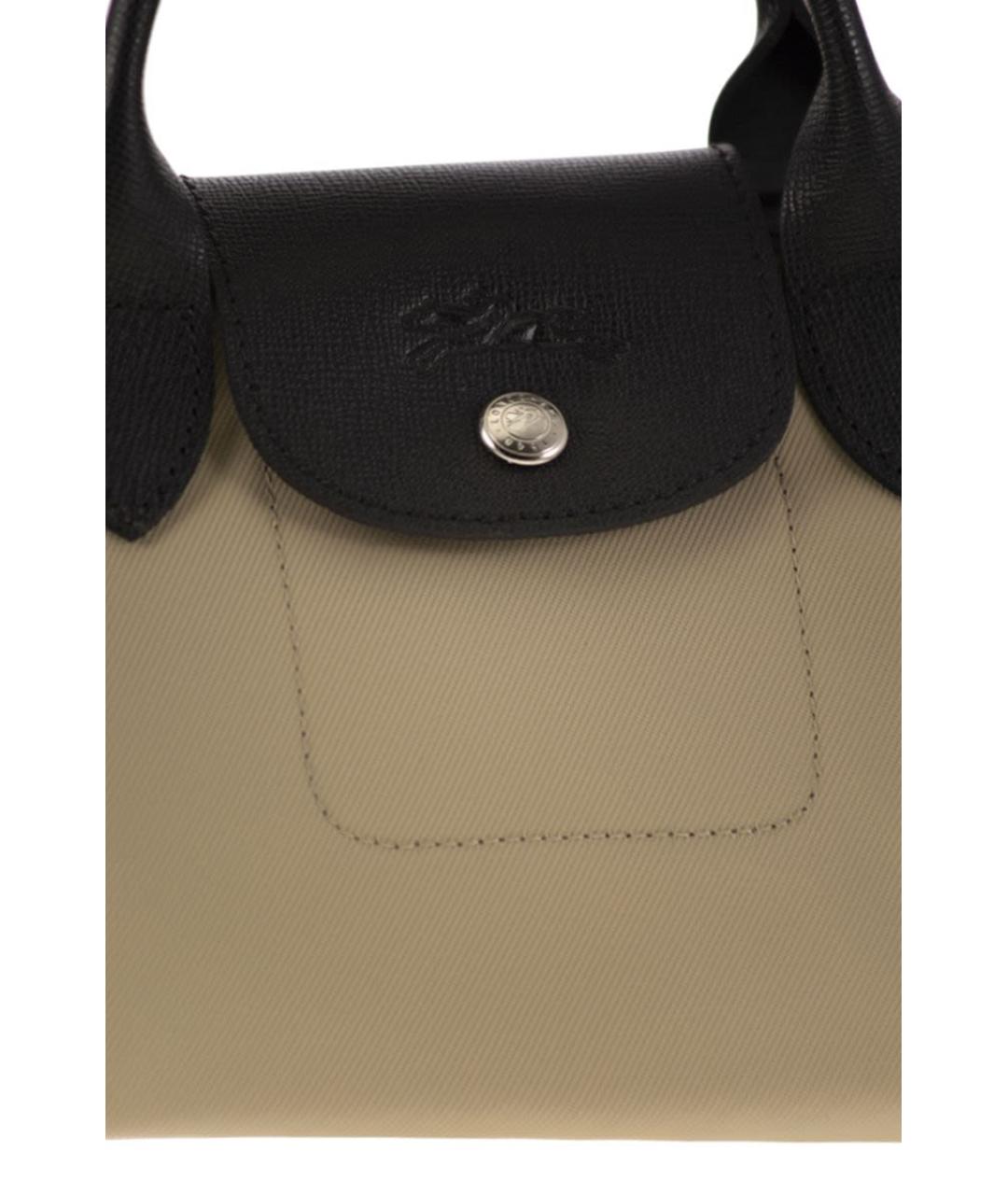 LONGCHAMP Бежевая тканевая сумка тоут, фото 5
