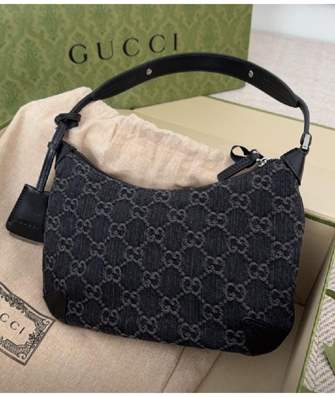 GUCCI Черная сумка с короткими ручками, фото 6