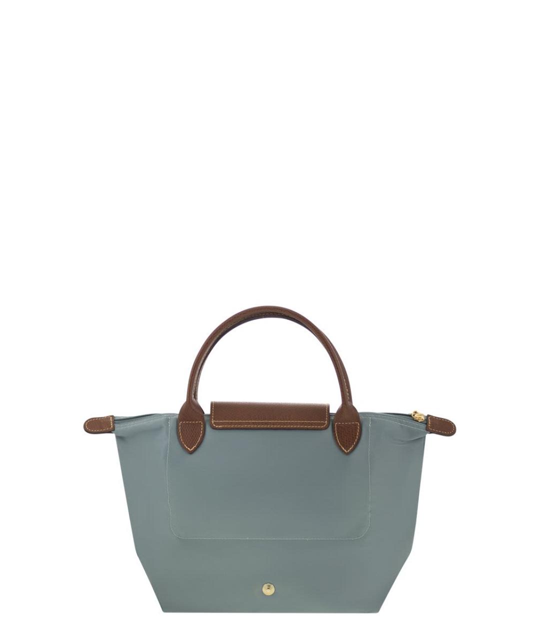 LONGCHAMP Голубая тканевая сумка тоут, фото 2