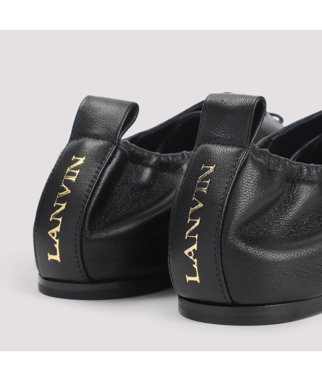 LANVIN Черные кожаные ботинки, фото 5