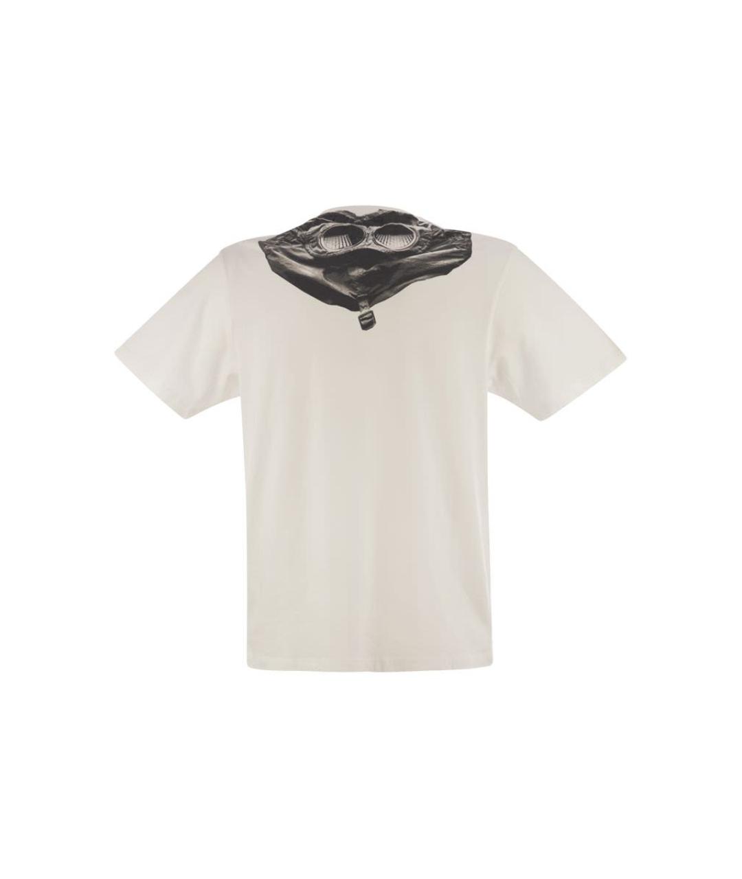 CP COMPANY Белая хлопковая футболка, фото 2
