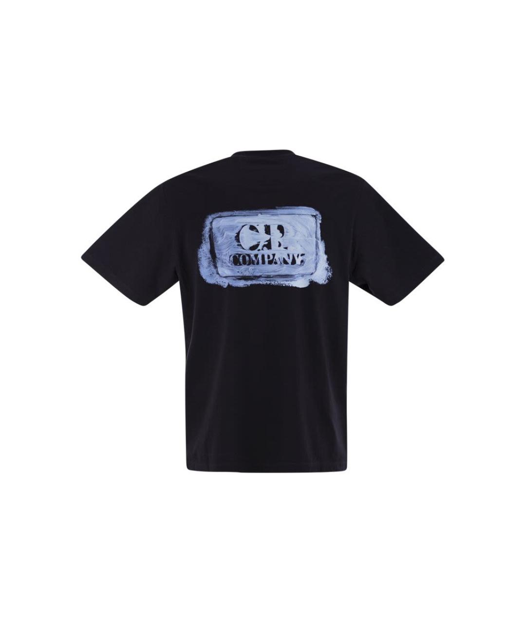 CP COMPANY Черная хлопковая футболка, фото 2
