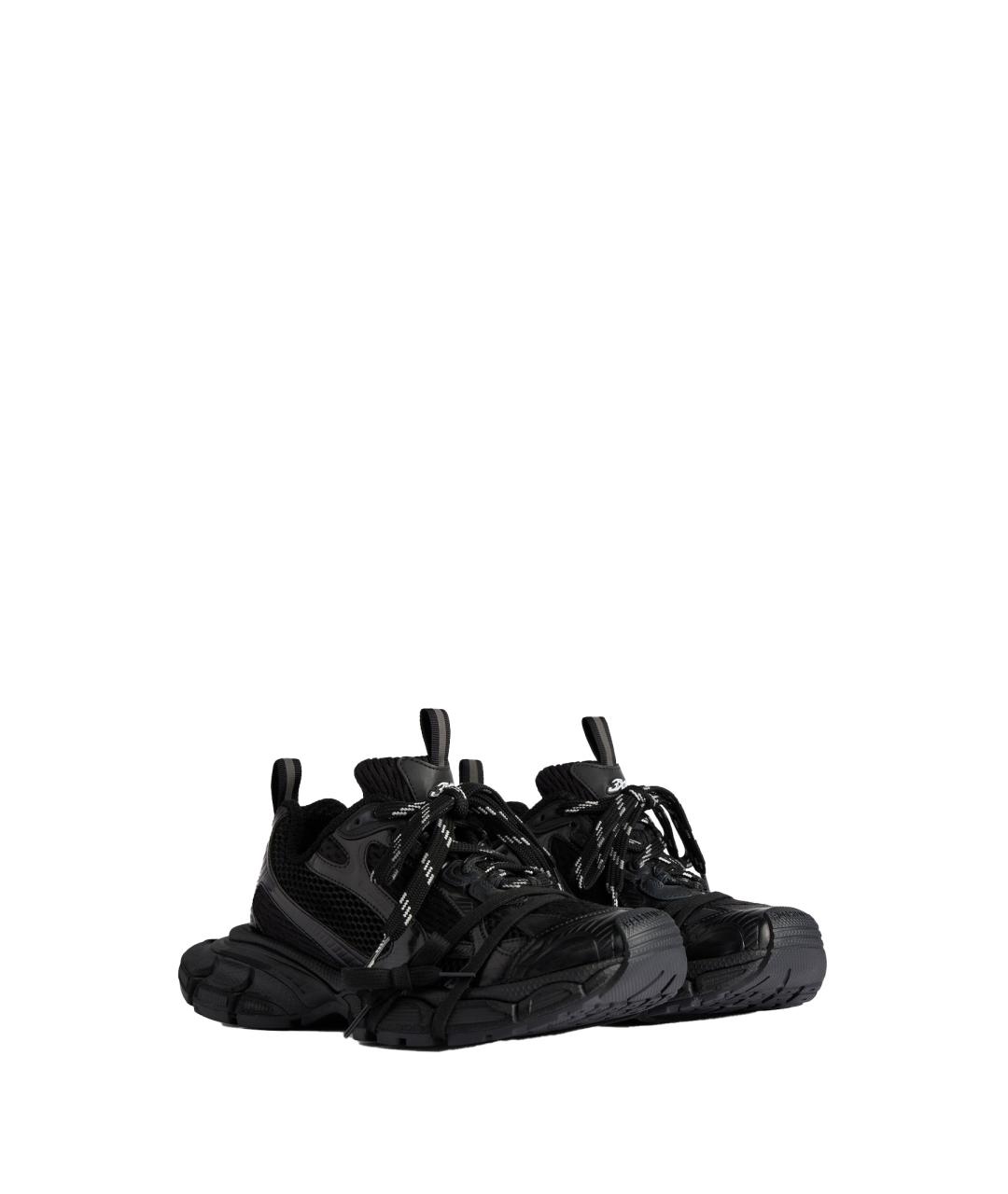 BALENCIAGA Черные низкие кроссовки / кеды, фото 2