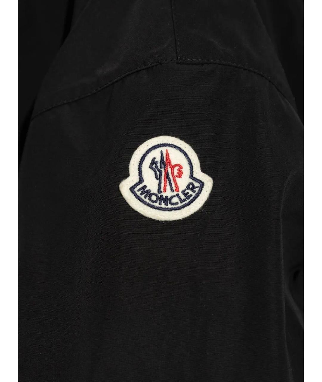 MONCLER Черная полиэстеровая парка, фото 5