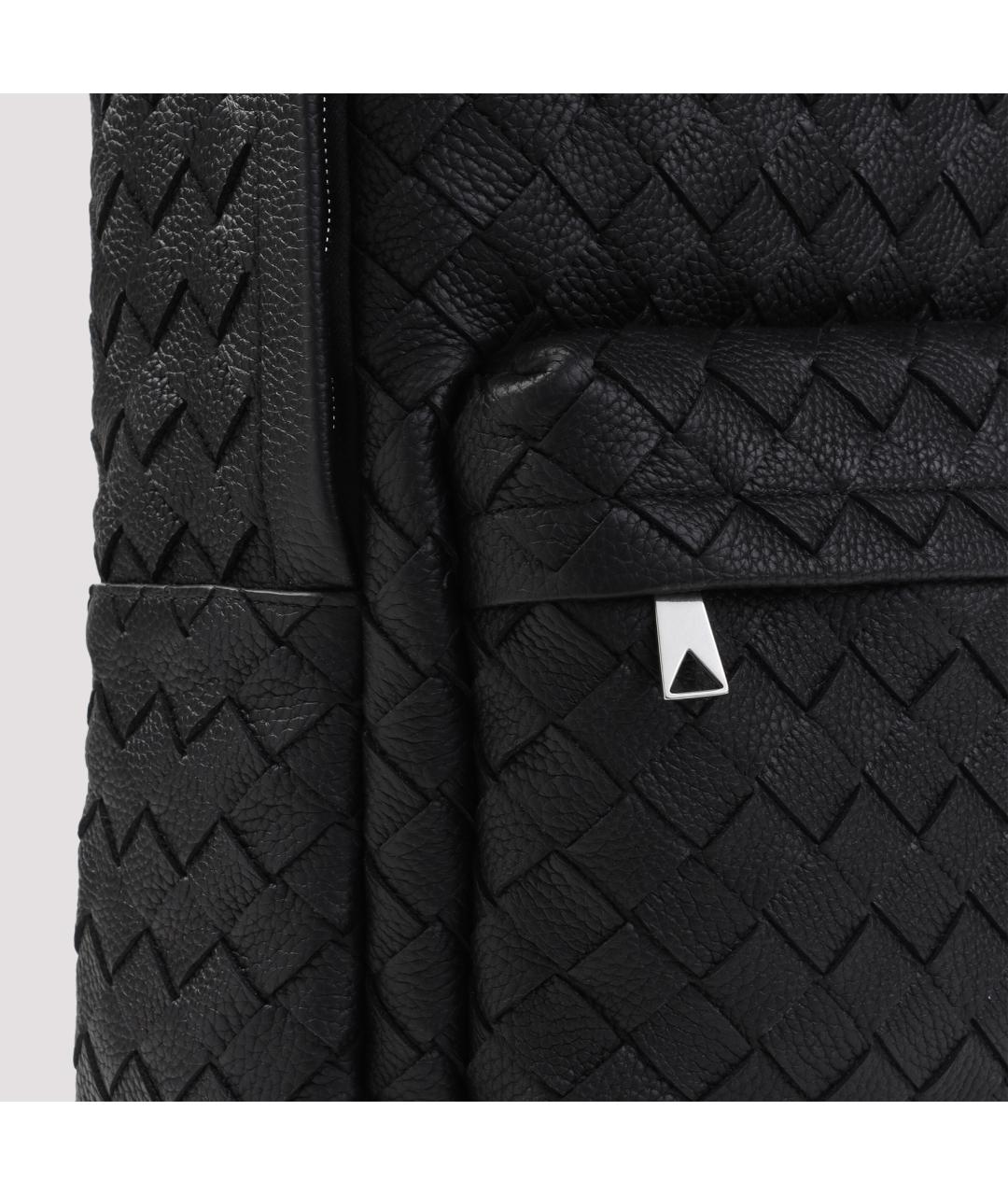 BOTTEGA VENETA Черный кожаный рюкзак, фото 4