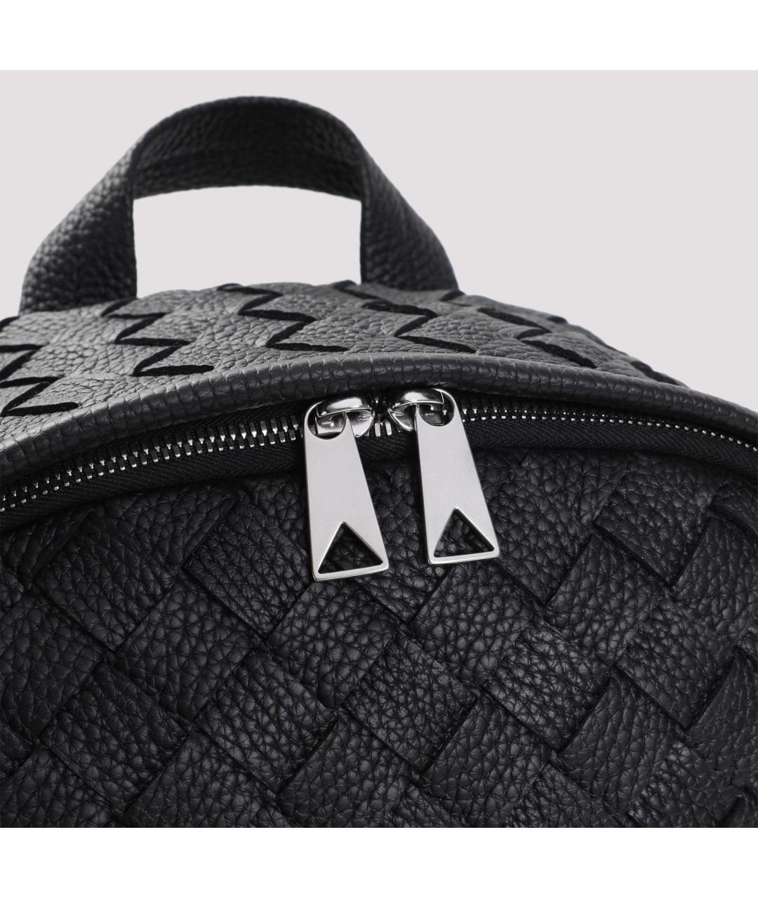 BOTTEGA VENETA Черный кожаный рюкзак, фото 5