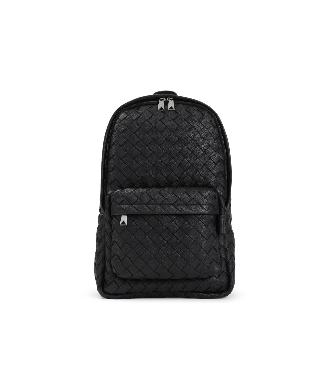 BOTTEGA VENETA Черный кожаный рюкзак, фото 1