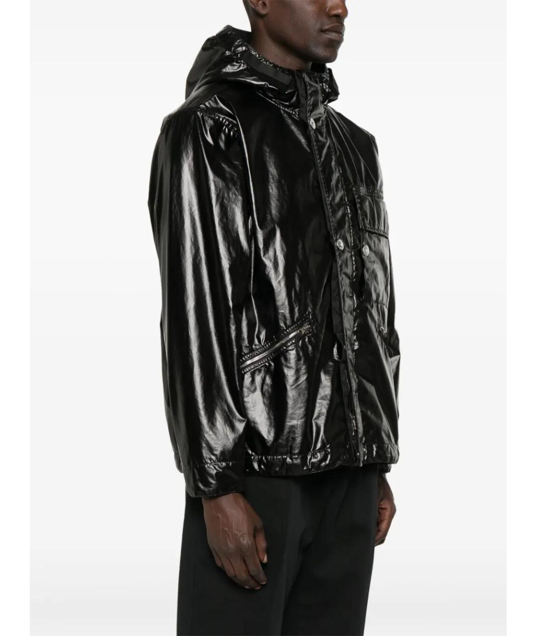 STONE ISLAND Черная хлопковая куртка, фото 2
