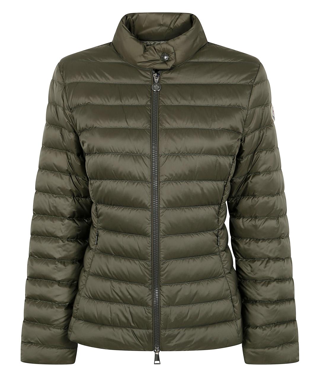 MONCLER Зеленая полиамидовая куртка, фото 1