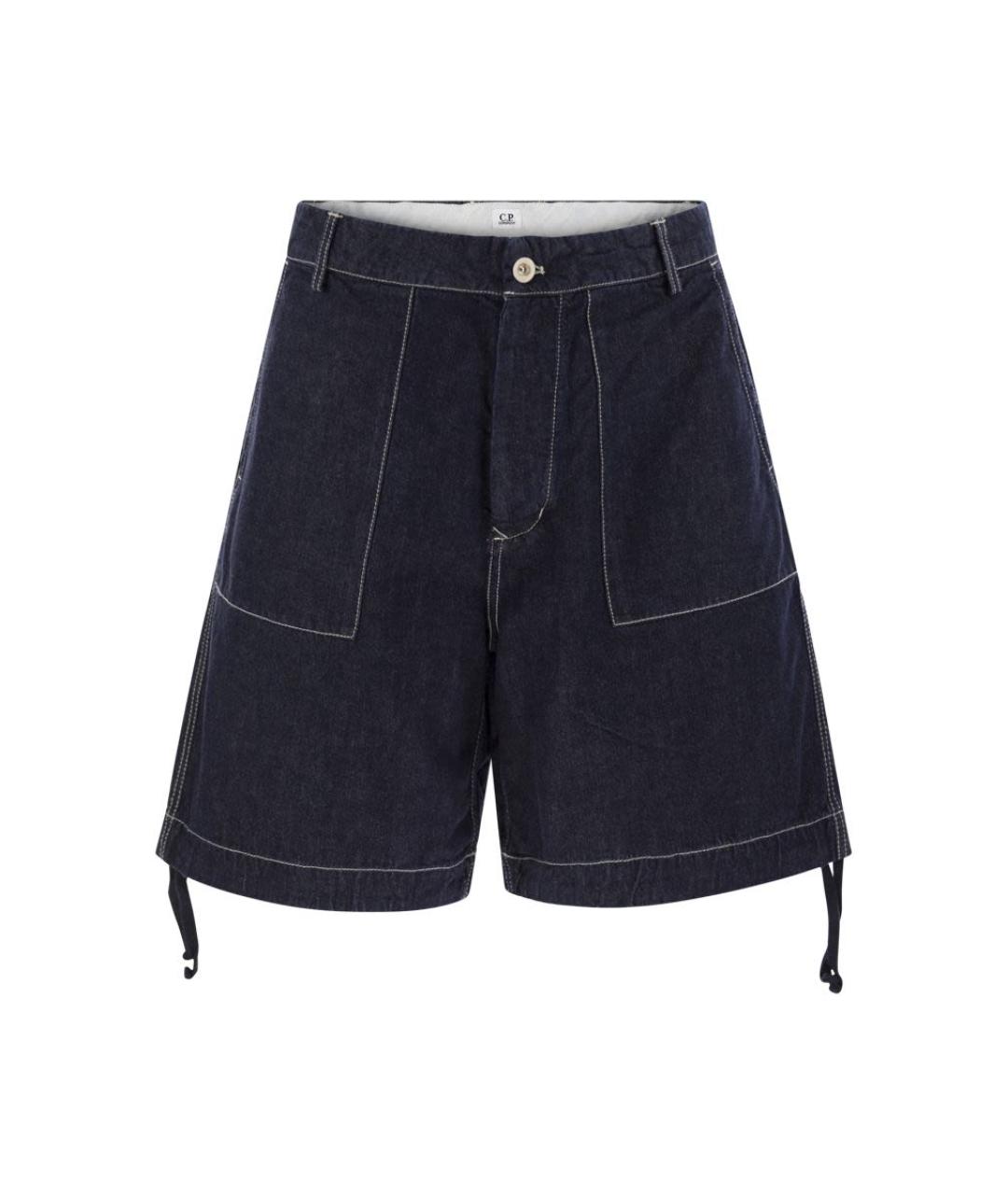 CP COMPANY Темно-синие хлопковые шорты, фото 1