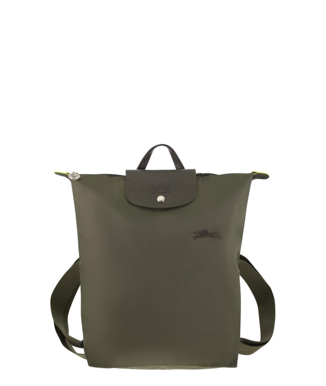 LONGCHAMP Зеленый синтетический рюкзак, фото 1