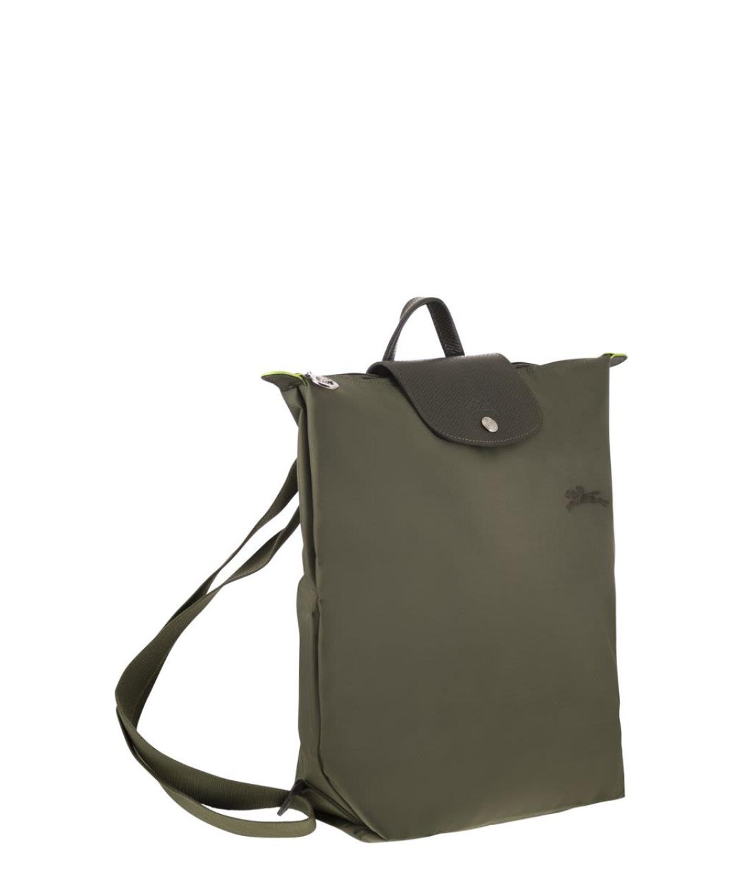 LONGCHAMP Зеленый синтетический рюкзак, фото 4