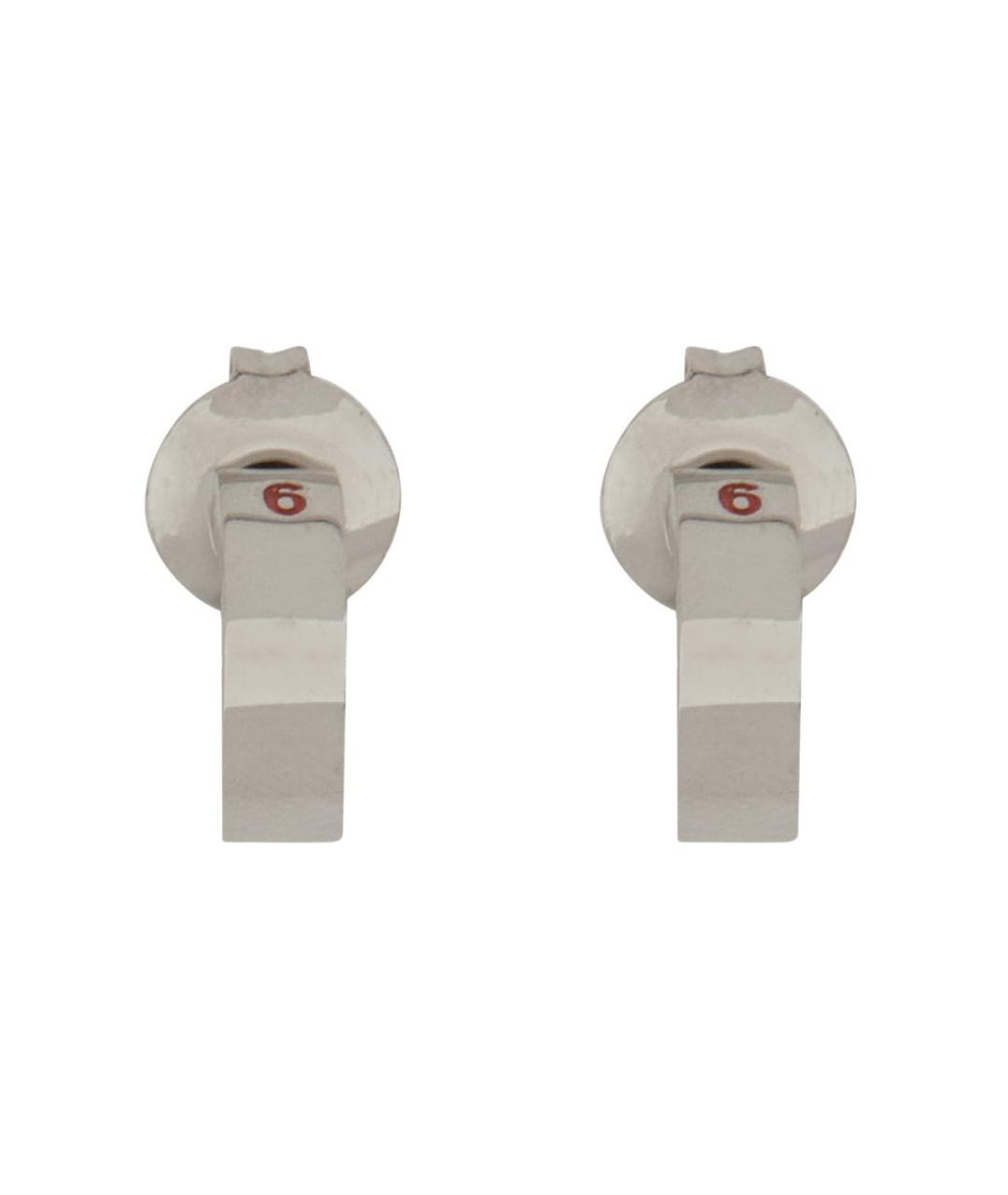 MM6 MAISON MARGIELA Серебряные латунные серьги, фото 1