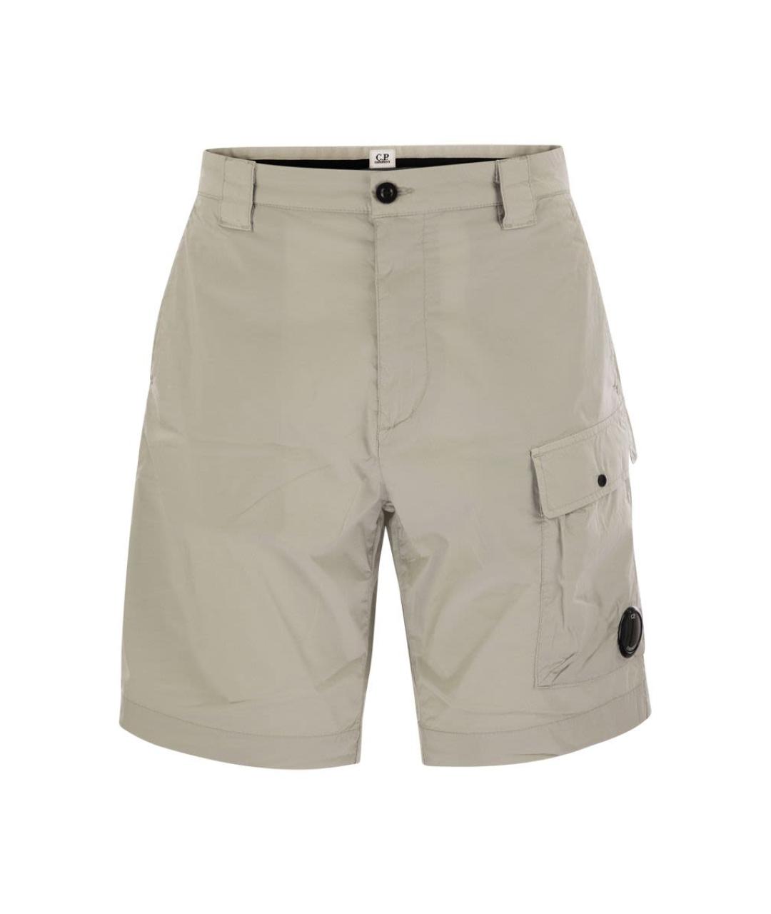 CP COMPANY Серые хлопковые шорты, фото 1