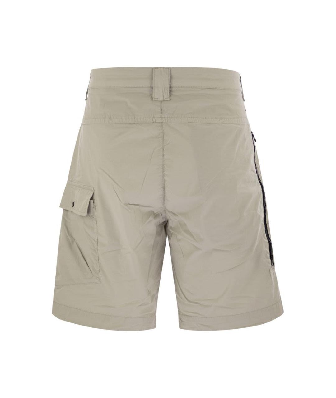 CP COMPANY Серые хлопковые шорты, фото 2