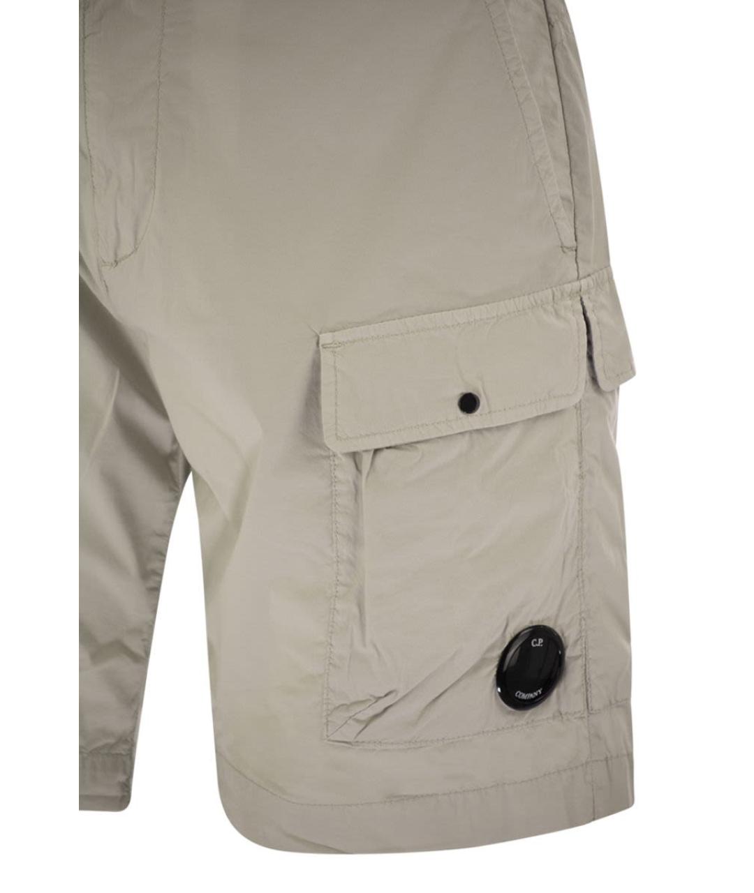 CP COMPANY Серые хлопковые шорты, фото 4