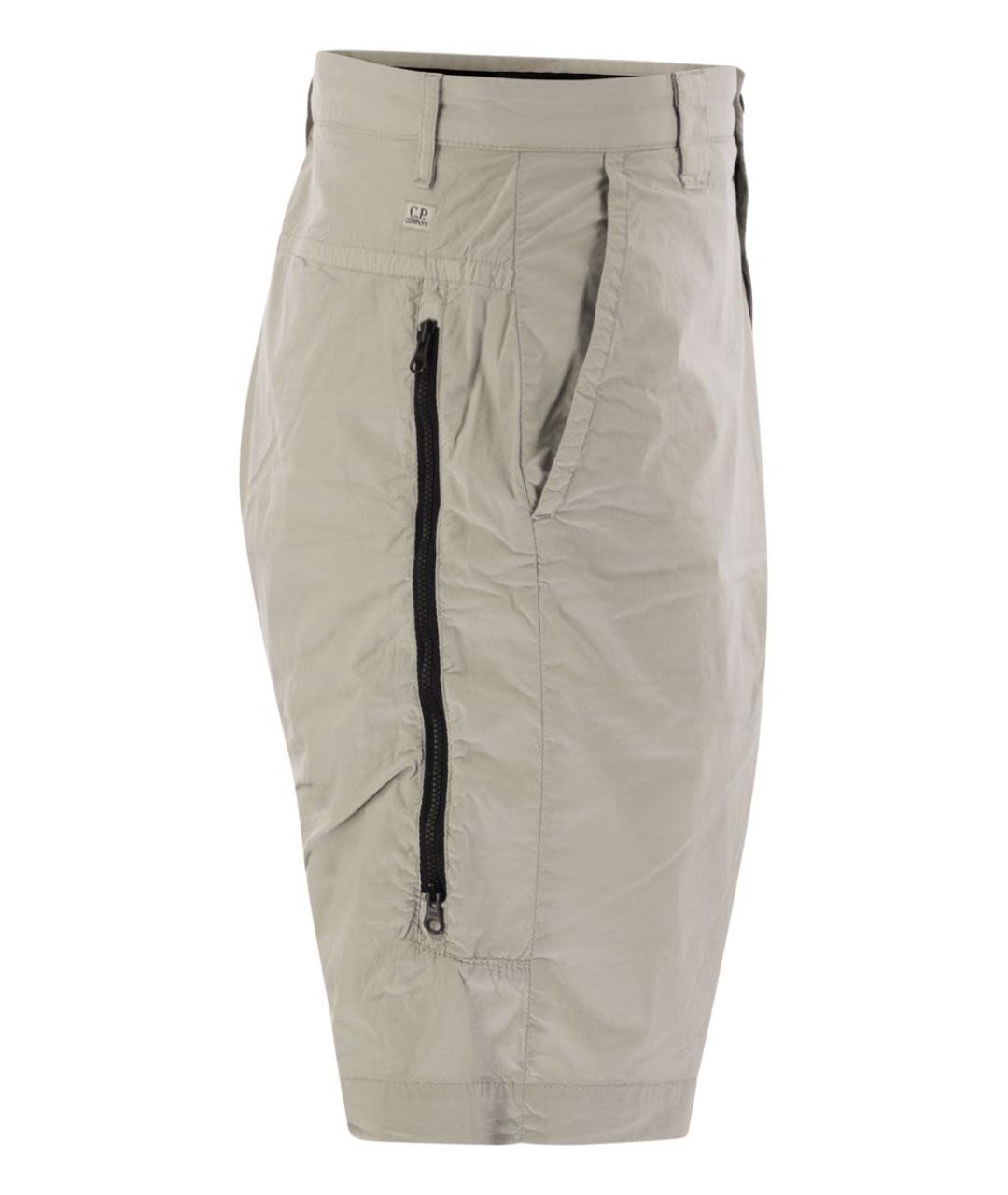 CP COMPANY Серые хлопковые шорты, фото 3