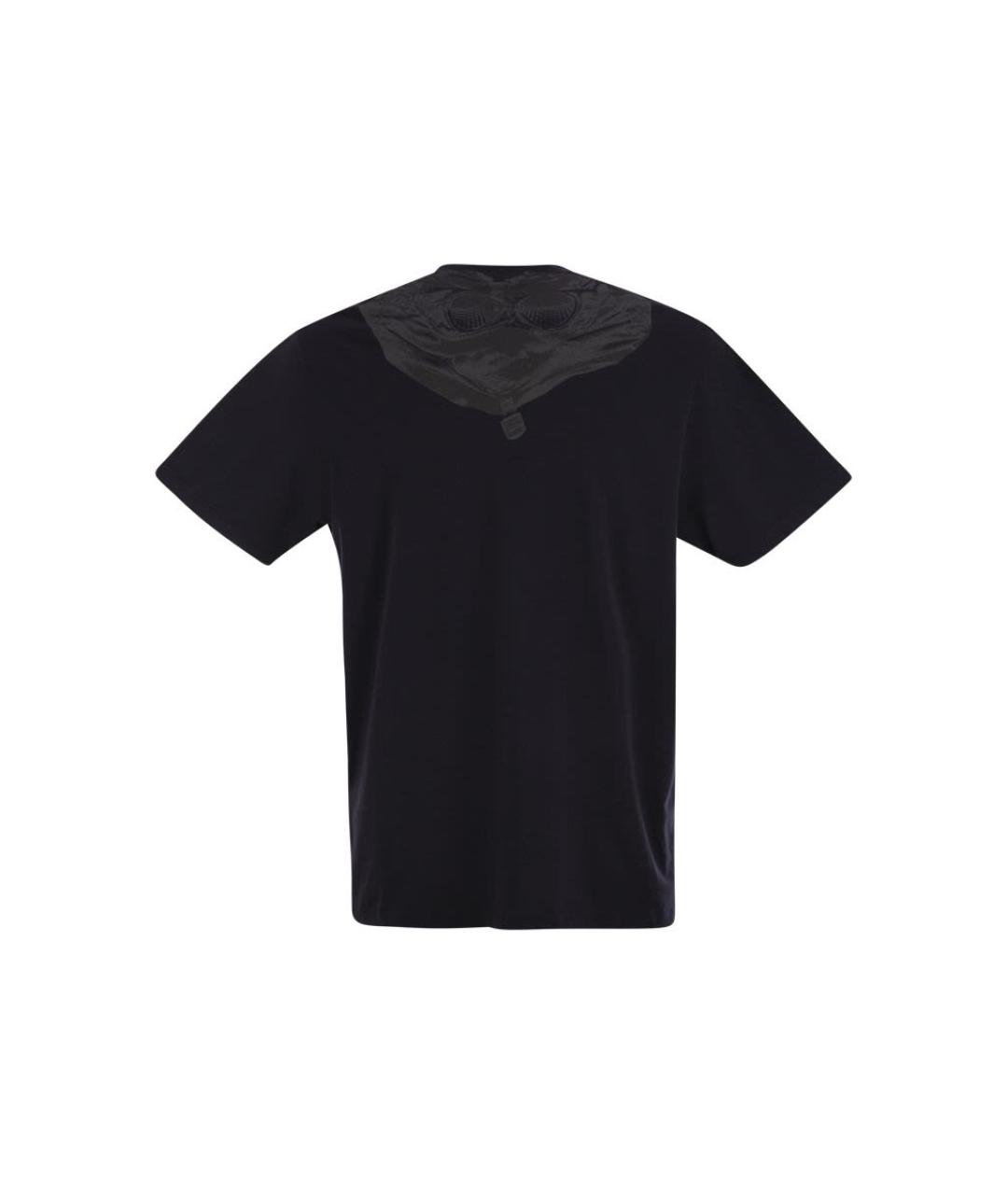 CP COMPANY Темно-синяя хлопковая футболка, фото 2