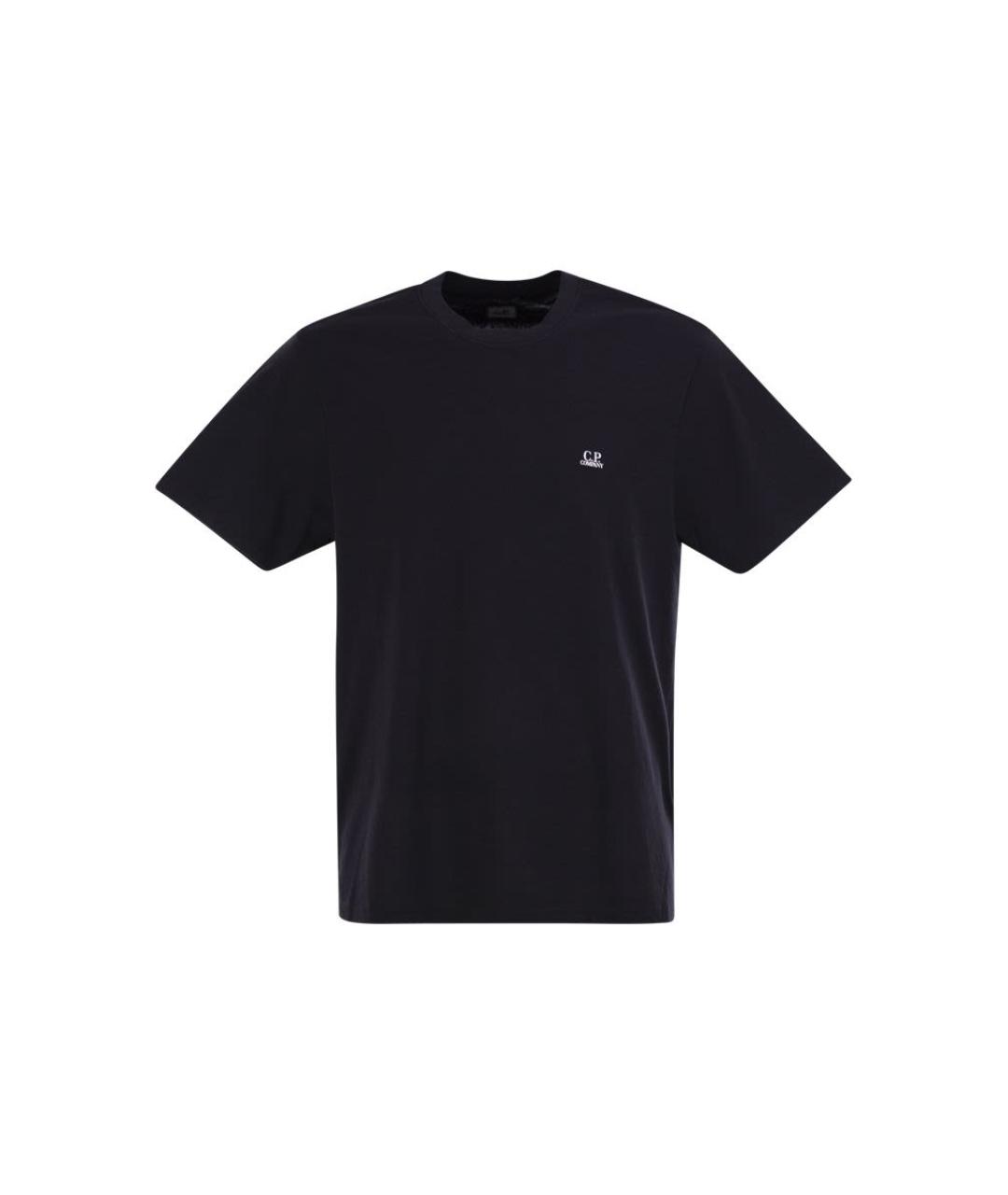 CP COMPANY Темно-синяя хлопковая футболка, фото 1