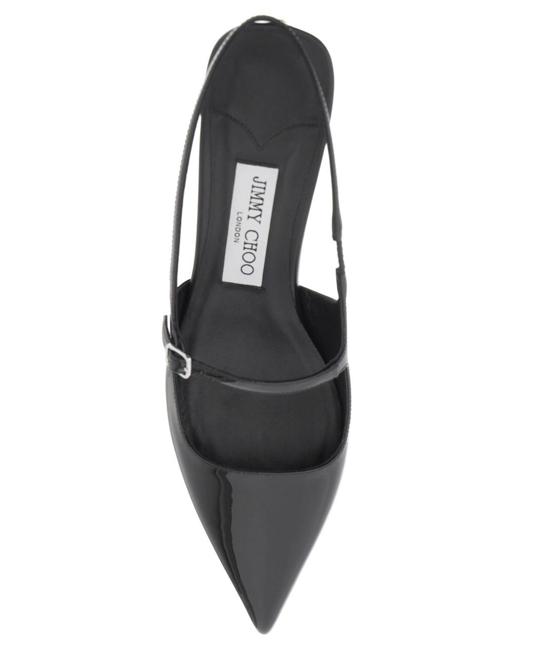 JIMMY CHOO Черные туфли из лакированной кожи, фото 3