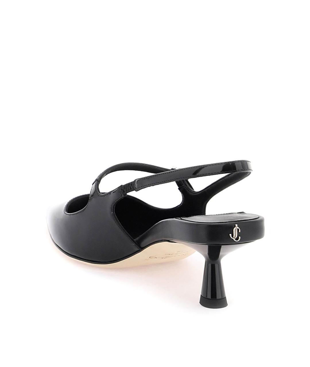 JIMMY CHOO Черные туфли из лакированной кожи, фото 4