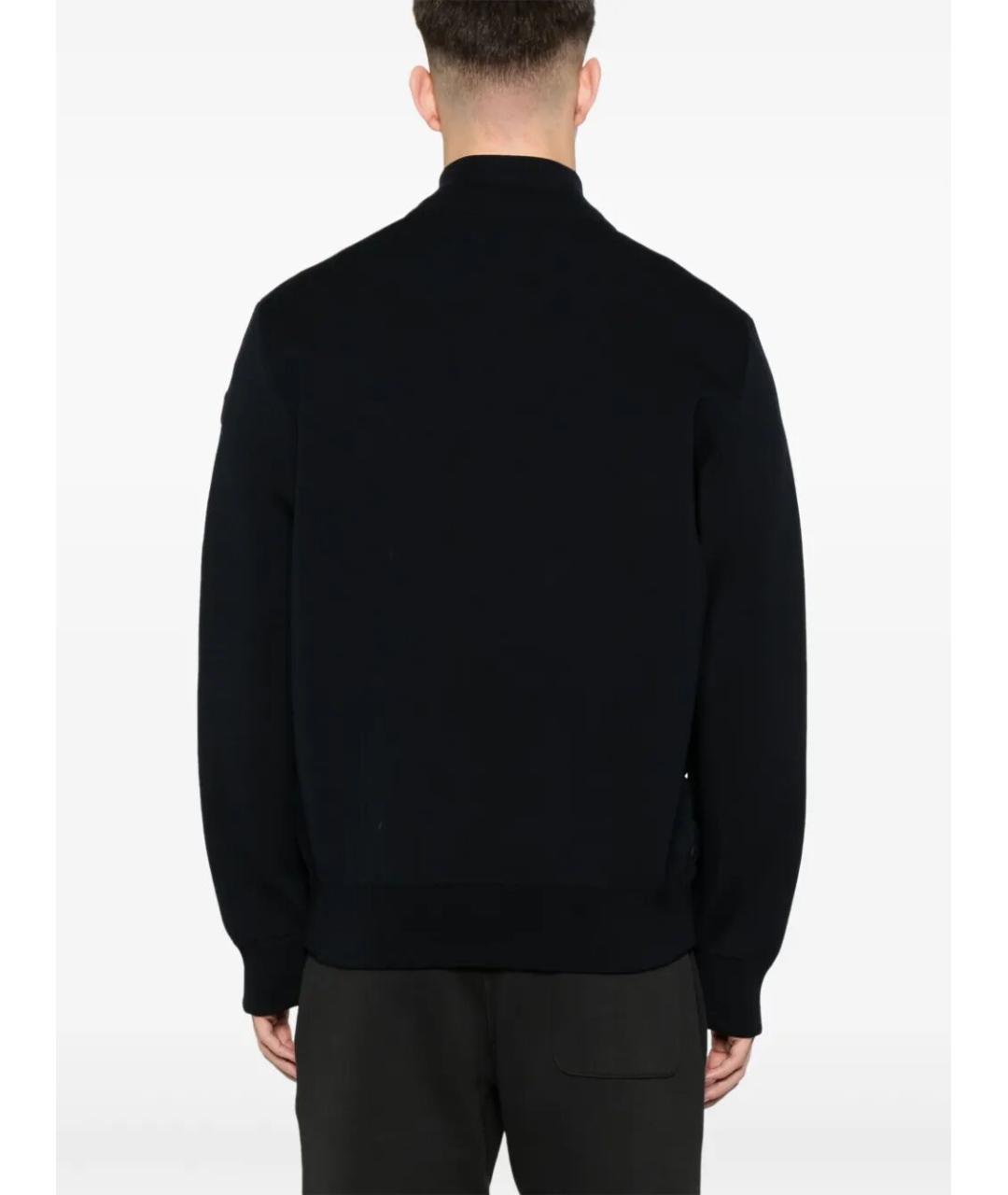 MONCLER Темно-синяя полиамидовая куртка, фото 3