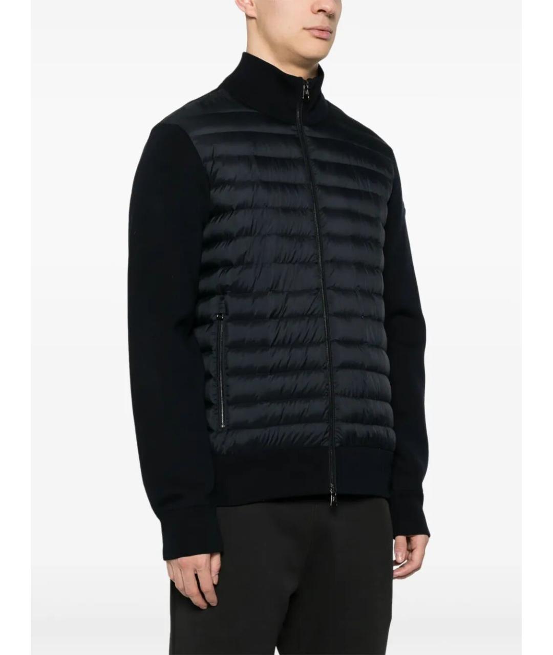 MONCLER Темно-синяя полиамидовая куртка, фото 4