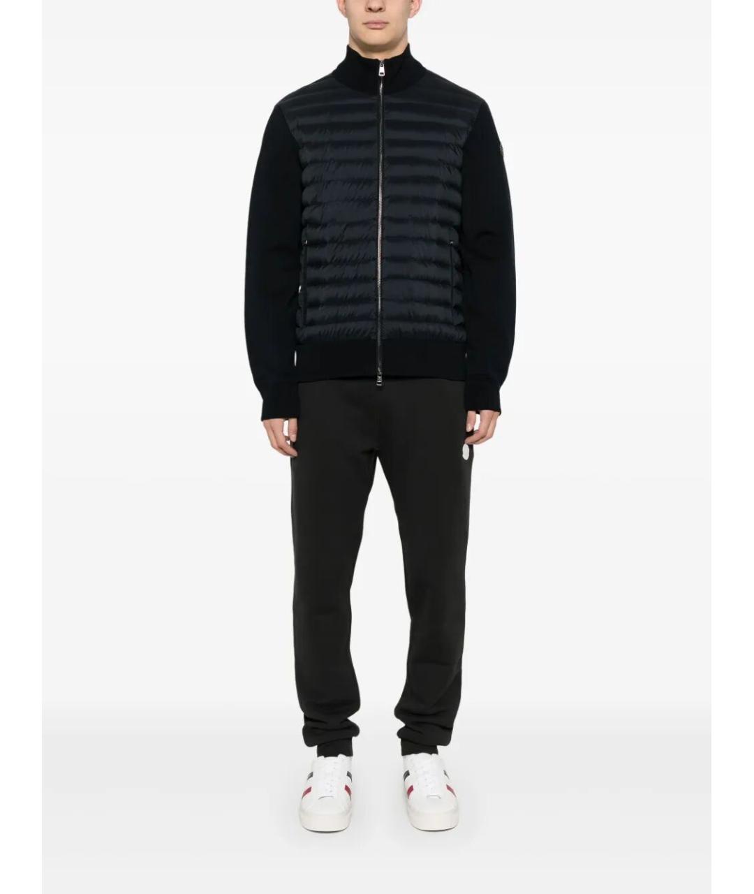 MONCLER Темно-синяя полиамидовая куртка, фото 5