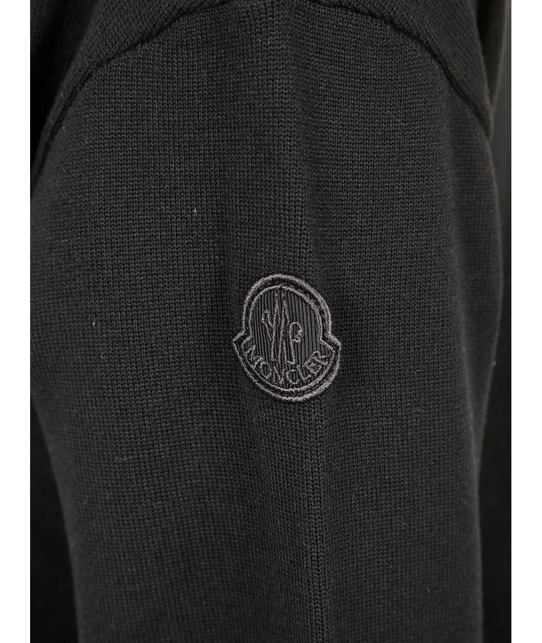 MONCLER Черный кардиган, фото 3