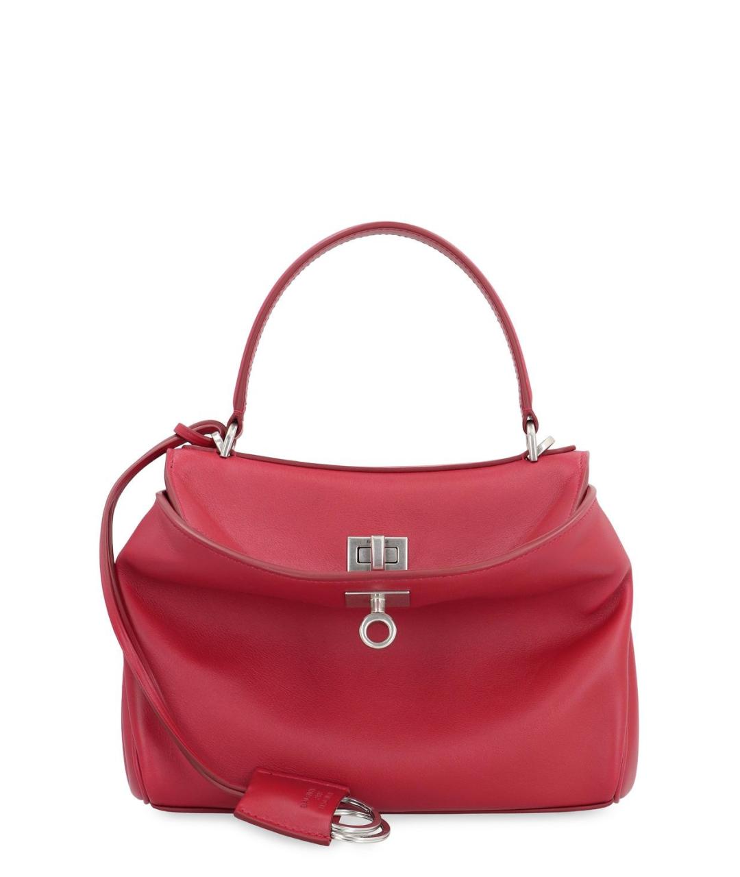 BALENCIAGA Красная кожаная сумка тоут, фото 1