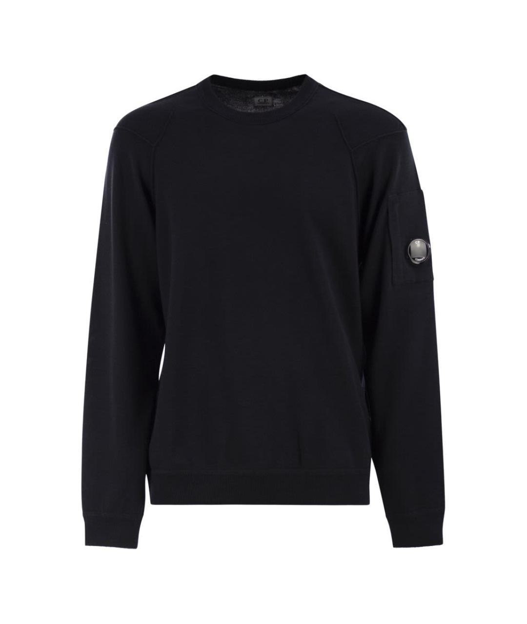 CP COMPANY Черный хлопковый джемпер / свитер, фото 1